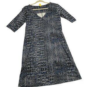 Lolé Womens Athletic Dress Printed‎ V-Neck With Half Sleeves Womens Size M